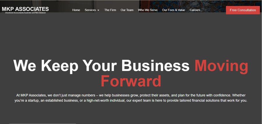 MKP Associates website — built by Nexora UK